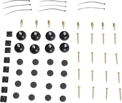 Rockville Pair RHTSB 36 Inch Bookshelf Speaker Stands, High-Performance Wood, Cable Management, Dual Platform Sizes, for Home Theater and Studio Monitors