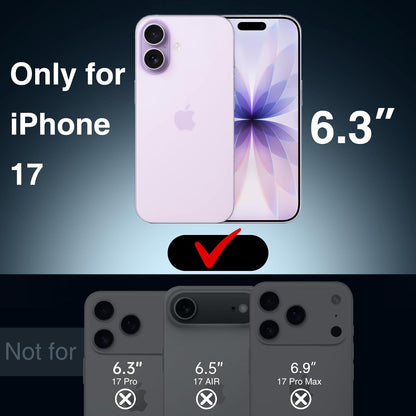 GIN FOXI Battery Case for iPhone 17, Charging Case Charger 8500mAh Ultra-Slim Lightweight Powerful Battery Pack 15W Fast Rechargeable Anti-Fall TPU Juice Box for iPhone 17 (6.3") Pink