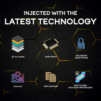 Fantom Drives VENOM8 4TB NVMe Gen 4 M.2 SSD for PlayStation 5 (PS5) Gaming PC & Laptop, Graphics, Video Editing - 3D NAND TLC DDR4 DRAM Cache Internal SSD - Up to 7400MB/s - w/Heatsink (VM8X40-PS5)