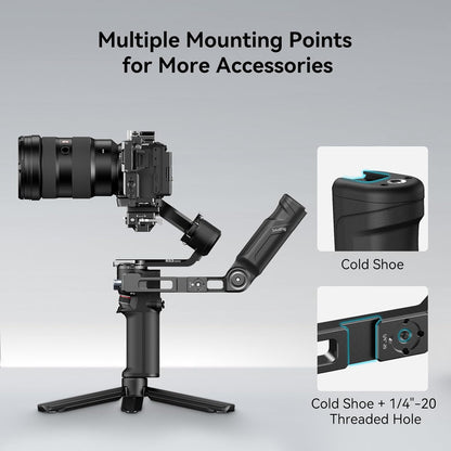 SmallRig Plastic Lightweight Adjustable Handle Sling Handgrip Only for DJI RS 4 Mini/RS 3 Mini Gimbal Handheld Stabilizer, with NATO Clamp and Cold Shoe Mount