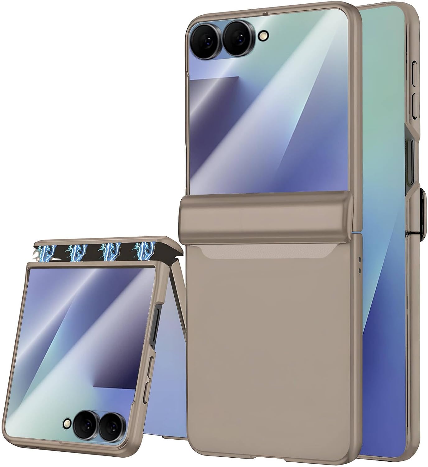 STORMTAL for Samsung Galaxy Z Flip 7 Case, Hinge Protection, Built-in Screen Protector, Wireless Charging, Shockproof, Slim Rugged Phone Protective Case for Galaxy Z Flip 7