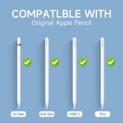 nimin Replacement Tips for Apple Pencil 2nd Gen & 1st Gen- [8 Pack] Apple Pencil Spare No Wear Out Fine Point Precise Control Apple Pen Tip, Plastic Tips + Metal Tips