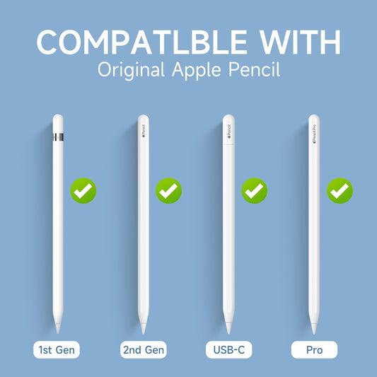 nimin Replacement Tips for Apple Pencil 2nd Gen & 1st Gen- [8 Pack] Apple Pencil Spare No Wear Out Fine Point Precise Control Apple Pen Tip, Plastic Tips + Metal Tips