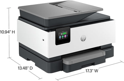 HP OfficeJet Pro 9125e All-in-One Printer, Color, Printer-for-Small Medium Business, Print, Copy, scan, fax,Touchscreen; Smart Advance Scan, 3 month Instant Ink trial included