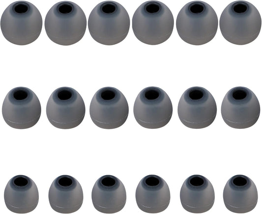 Earbud Replacement Tips Silicone Earbud Tips Eartips Fit Most in-Ear Earbuds(Inner Hole 3.8mm -5.1mm) Headphone Earbuds Rubber Tips 9 Pairs S M L
