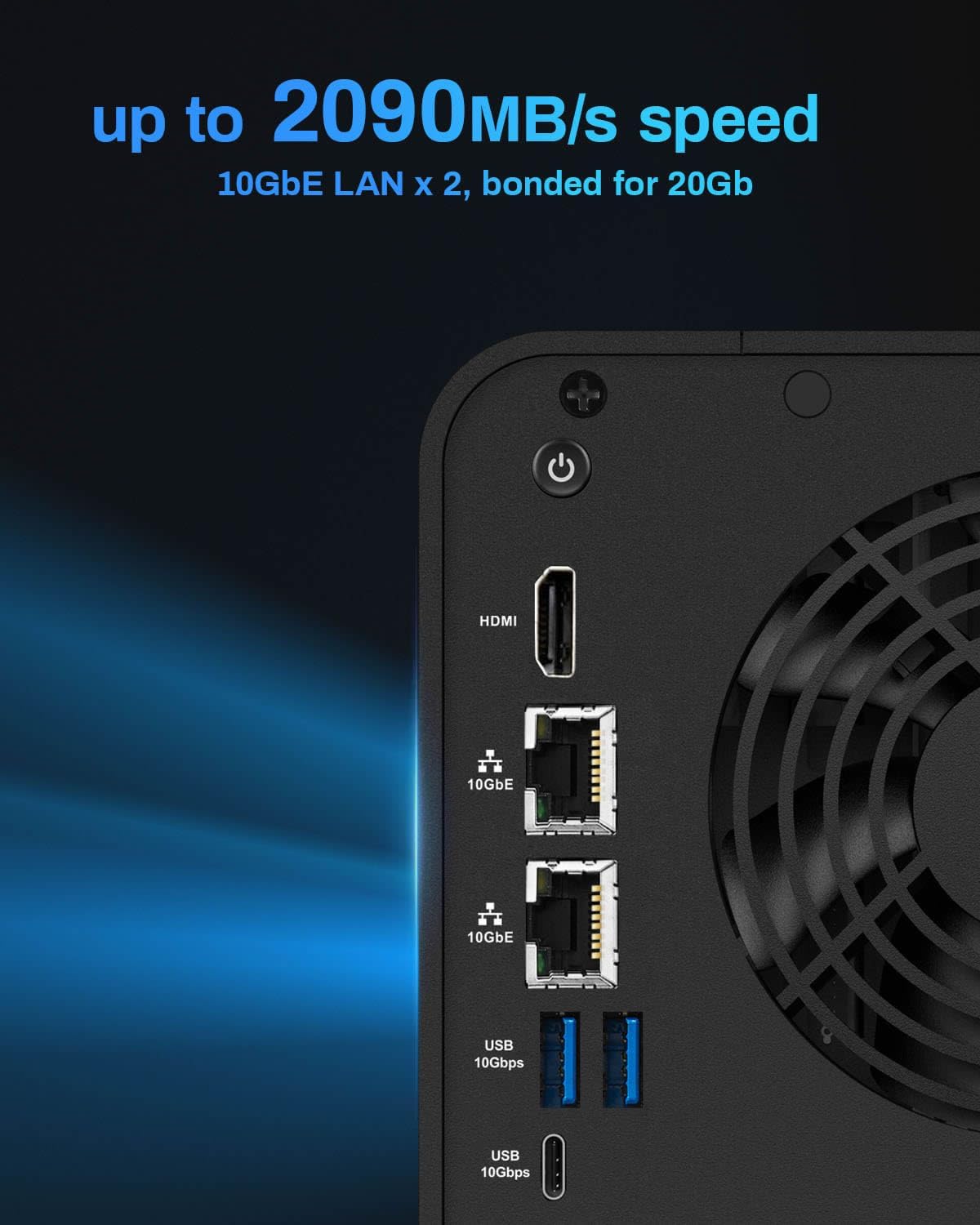 TERRAMASTER F4-424 Max NAS Storage - 4Bay Core i5 1235U 10-Cores 12-Threads, 8GB DDR5 RAM, Dual 10GbE Ports, Network Attached Storage Peak Performance for Business (Diskless)