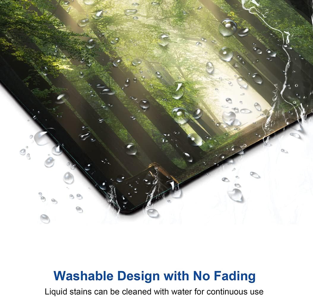 Hokafenle Mouse Pad, Natural Forest Mouse Pad, Rectangle Mouse Mat Square Waterproof Mouse Pads Non-Slip Rubber Base Mousepad for Office Laptop, 9.5"x7.9"x0.12" Inch