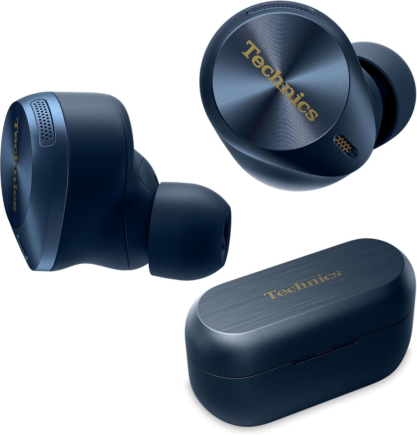 Technics EAH-AZ80-A Premium Hi-Fi True Wireless Bluetooth Earbuds with Advanced Noise Cancelling - Midnight Blue