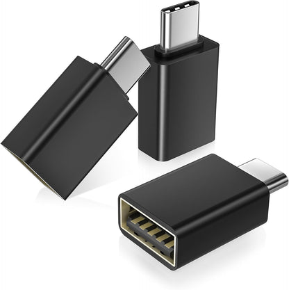 Basesailor USB C to USB Adapter 3Pack,USB C Male to USB A 3.0 Female Adapter,Type C Thunderbolt 4 OTG Converter for Apple MacBook Pro,Mac Book,iPad,Microsoft Surface Go,Samsung Galaxy S25,iPhone 17 16