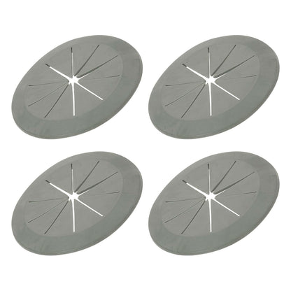 PATIKIL Desk Grommet 2-3/8", 4 Pcs Round Cable Grommet Cord Hole Cover with Adhesive Tape Flexible Table Wire Organizer for Office Home Table Countertop, Gray