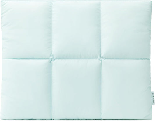 Comfyable Puffy Laptop Sleeve 15 Inch 16 Inch, Quilted Puffer Laptop Carrying Case, Pillow Pouch Compatible for MacBook Air 15 in M4 2025 & MacBook Pro 16 in M4 2024, Blue