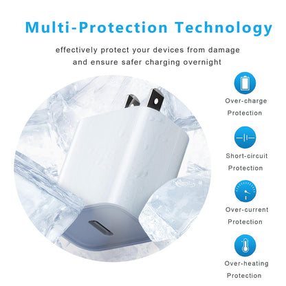 iPhone 14 Charger,Fast Charger iPhone [MFi Certified]Type C Charger USB C to Lightning Cable 20W Fast Charging Adapter Block for iPhone 14/14 Pro/13Pro Max/iPhone 12 Mini/12 Pro Max/11/XS/XR/X/SE/iPad