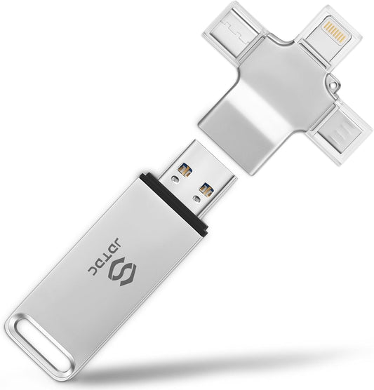 Photo-Stick 128GB Secure Auto Photo-Memory-Stick-USB-Flash-Drive for iPhone/iPad/Android/PC Photo & Video Backup Photo-Storage-Stick External-Storage-iPhone-Backup-Flash-Drive Photo-Finder-Thumb-Drive