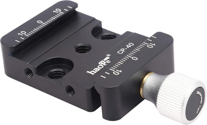 Haoge CP-40 DSLR and Mirrorless Quick Release Clamp for Arca-Type Standard Conversion Heighten Riser Compatible with DJI Ronin S/SC ZHIYUN Crane Series Weebill S Gimbal Manfrotto Tripod Ball Head