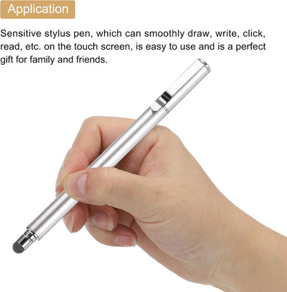 MECCANIXITY 4pcs Stylus Pens for Touch Screens Universal Capacitive Stylus Pencil Sensitivity for Phone Tablet Touch Screen Device,Black Sky Blue Silver White