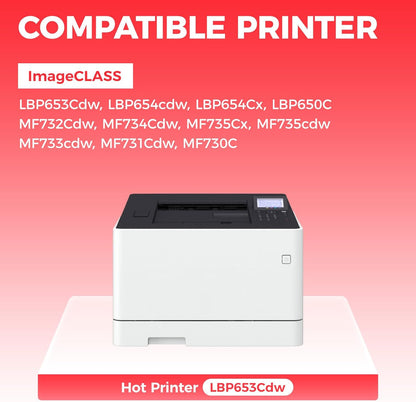 046 Toner Cartridge Set 4-Pack MF733Cdw Toner Replacement for Canon 046 CRG-046 046H Compatible with Canon Color imageCLASS MF733Cdw MF731Cdw MF735Cdw LBP654Cdw Printer Ink (Black Cyan Yellow Magenta)