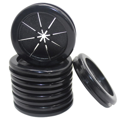 Rubber Grommets for Wiring, 1-9/16 Inch Drill Hole, 1-3/8 Inch ID, Firewall Grommets Automotive Cable Cords Hoses Protection, Double-Sided Rubber Plugs for Round Holes, 6 Pcs, 35x40 mm