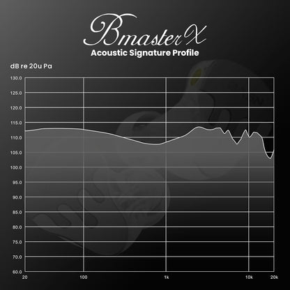 BASN BmasterX in Ear Audio Monitor, Hybrid 6 Drivers IEM Earphones with Crystal Clear Sound, Detachable Cable Plus Carrying Case & Fit Kit for Musician, Stage, Studio (3.5mm/4.4mm Jack, Black/Silver)