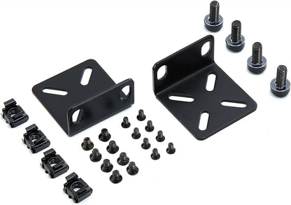 Rack Mount Kit Universal 1U Rack Ears with Adjustable Holes Distance, Compatible for Most Cisco, NETGEAR,Dell, D-Link, Linksys, TRENDnet and Buffalo Tech Switches