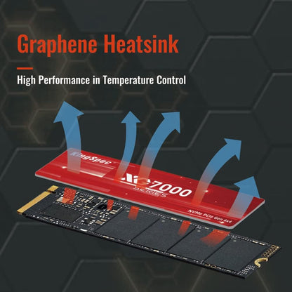 KingSpec XG7000 1TB NVMe SSD PCIe 4.0-7400MB/s Read Speed, 3D TLC NAND M.2 2280 Internal SSD, Compatible with Gaming PC, Laptop, PS5 Console