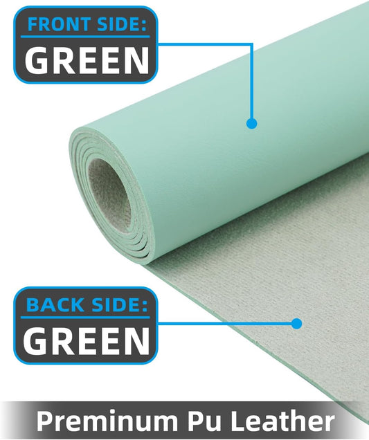 Leather Desk Pad Protector, Large Desk Mat, Mouse Pad, Non-Slip PU Leather Desk Blotter,Desk Cover mat,Desk mat for Keyboard and Mouse,Mat for Office&Home (Turquiose, 48" x 17")