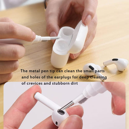 Cleaner Kit for Airpods,Earbuds Cleaning kit for Airpods Pro 1 2 3, Multi-Function Cleaning Tool with Brush for Wireless Earphones Bluetooth Headphones Camera and iPhone(White)