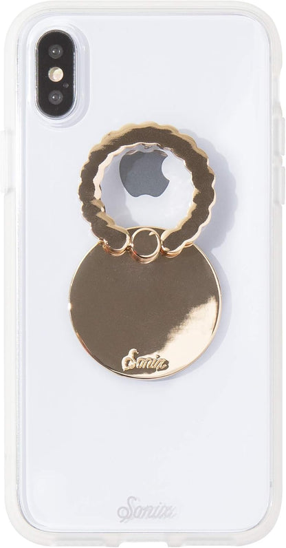 Sonix Embellished Crystal Rhinestone Phone Ring and Stand (Gold, Rainbow)