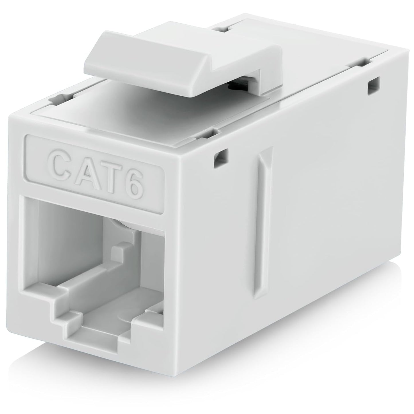 Everest 48-Pack Cat6 RJ45 Keystone Coupler - Female to Female - Cat 6 Couplers - Ethernet Cable Extender