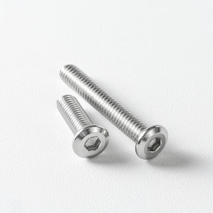 1/4-20 x 3/8" (50 Pack) Flat Head Hex Socket Cap Screws Bolts, 304 Stainless Steel 18-8, Hex Drive, Bright Finish, Fully Machine Thread