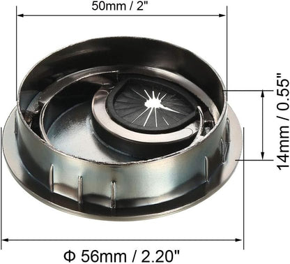 uxcell Cable Hole Cover, 2Inch/50mm Zinc Alloy Desk Wire Cord Cable Grommets Hole Cover for Office PC Desk Cable Cord Organizer, 4Pcs Red Bronze