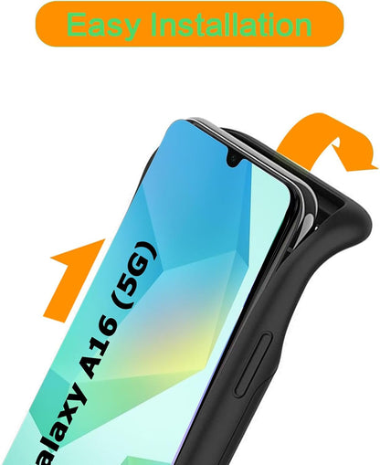 Battery Case for Galaxy A16/A17,Enhanced 10000mAh Portable Protective Wireless Charging Case Support Carplay Compatible with Galaxy A16 A17(6.7 inch) Rechargeable Extended Battery Charger Cover-Black