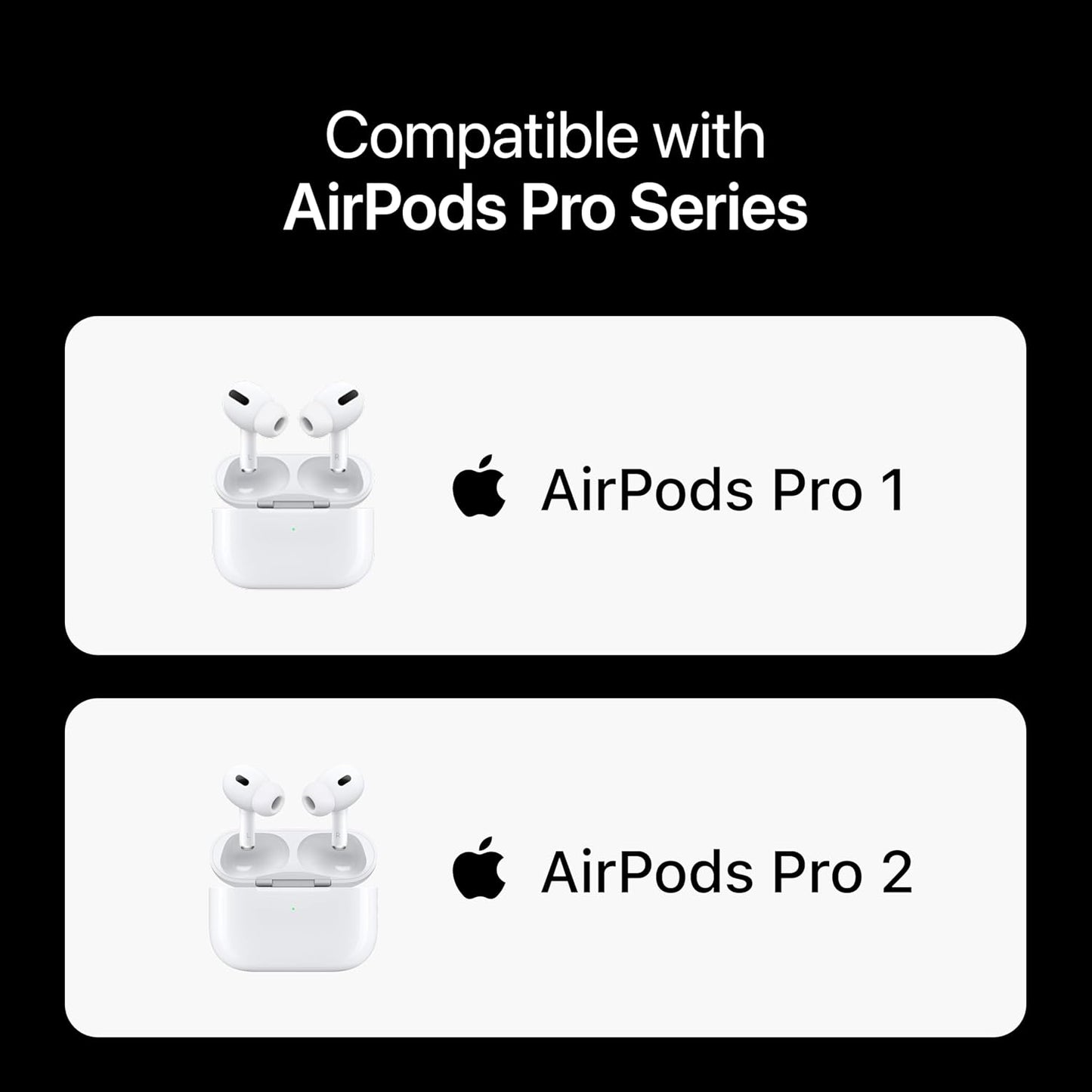Premium Multi-Flange Eartips for AirPods Pro 1&2 (X-Small) – Always Fits, Never Slips
