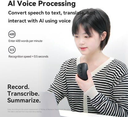 M4 Wireless Smart Ai Mouse For Pc Laptops,One-Touch Voice Input, Ai Assistant, Meeting Recording, Screenshot Translation, And Multi-Language Compatibility, Is A High-Performance Office Device.