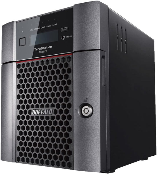 BUFFALO TeraStation 5420DN 4-Bay Business Desktop NAS 32TB (2x16TB) with Hard Drives Included RAID iSCSI Network Storage File Server