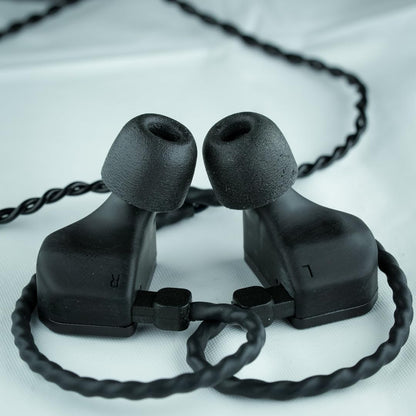 Comply 600 Core Series | Memory Foam Replacement IEM Ear Tips for Truthear, Sennheiser, Moondrop & More | Superior Noise Isolation, Ultimate Comfort, Secure Fit | TechDefender, Black (S/M/L) (3 Pairs)