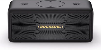 BOGASING Bluetooth Speakers, M5 Portable Wireless Speaker with 40W Loud Stereo Sound & Punchy Bass, 30H Playtime, IPX7 Waterproof, Bluetooth 5.3, EQ, TWS, TF-Card, AUX, USB, for Outdoor Home (Black)