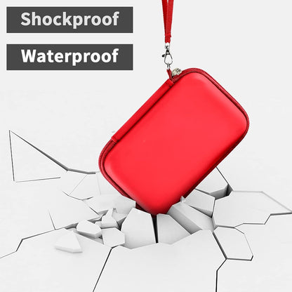 Travel Case for UCOMX for Nano/for Iseyyox/for LISEN/for RTOPS 3 in 1 Wireless Charger, Foldable Magnetic Charging Station Storage Holder Bag for Fast Charge Pad Cable and Adapter, Red-Box Only