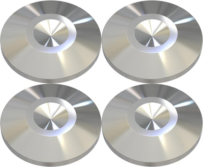 Preffair 4Pcs Stainless Steel Audio Speaker Spike Pads Mats Speaker Isolation Stand Feet Cone Shock Floor Protector Base for HiFi Turntable Subwoofer Loudspeaker Amplifier CD DVD Player