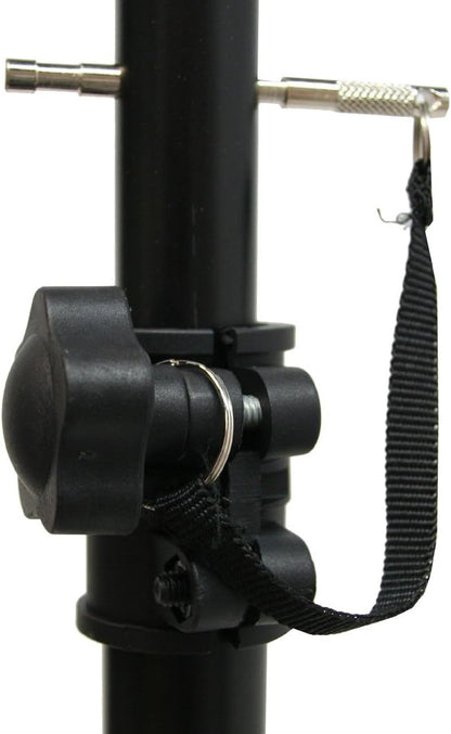 American Sound Connection ASC Pro Audio Mobile DJ Light Stand 6 Foot Height Lighting Multi Fixture T Bar Portable Tripod