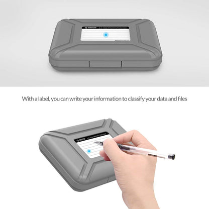 ORICO External Hard Drive Case for 3.5 Inch HDD/SSD 5 Packs Portable Hard Drive Carrying Protective Storage Box Anti-Static and Shockproof -PHX5S