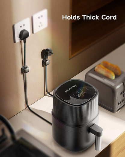 Cord Organizer Holder, 8 Pack Magnetic Desk Cable Clips Management, Hide Phone Charging Cable Keeper, Strong Adhesive Wire Charger Holder for Nightstand, Kitchen Appliances, Office Supplies