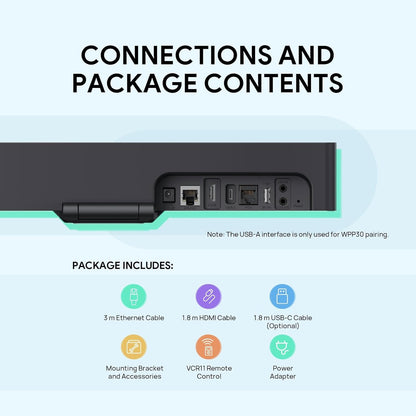 Yealink MeetingBar A10 Video Conference Room System 4K 120° Wide Angle Camera AI Auto Framing Conference Webcam with 8 Mics Arrays Speaker Tracking Noise Cancellation Teams Zoom Certified