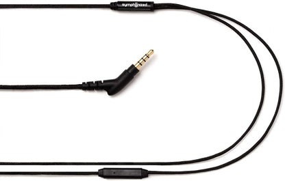 Symphonized Premium Wooden Earphones Wired (3.5mm Jack) Deep Bass Sound, 3D Sound, Microphone Volume Control, 90% Noise Cancelling for Type C Devices. Earphones for Android