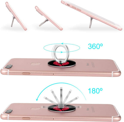 Bonoma Phone Ring Stand, 3 Pack Lips 360 Degree Rotation Finger Grip Stand Holder Compatible with Smartphones and Tablets