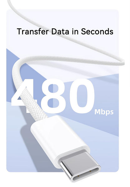 10ft Woven USB C Cable for Apple iPhone 16 Pro Max Car Charger [MFi Certified] USB-A to USB-C Cord Charge for iPhone 15 Pro/16 Plus/16Pro/15/iPad Air, Long USB to Type C CarPlay Charging Wire – White