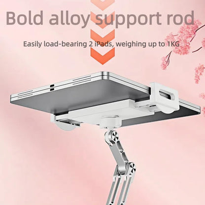 Pillow Stand Holder for Kindle Tablet iPad,Plush Mobile Phone Stand with a Snack Bowl with lid,Compatible with 4.7"-13" Phone, Tablet, iPad, iPhone, Google, Kindle, Samsung (Grey)