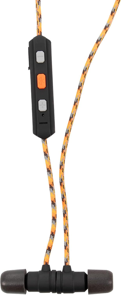 Walker's Flexible Bluetooth Neckband Headset 30 NRR Passive Hearing Protection Earbuds with 12" USB Charging Cable & EVA Carrying Case