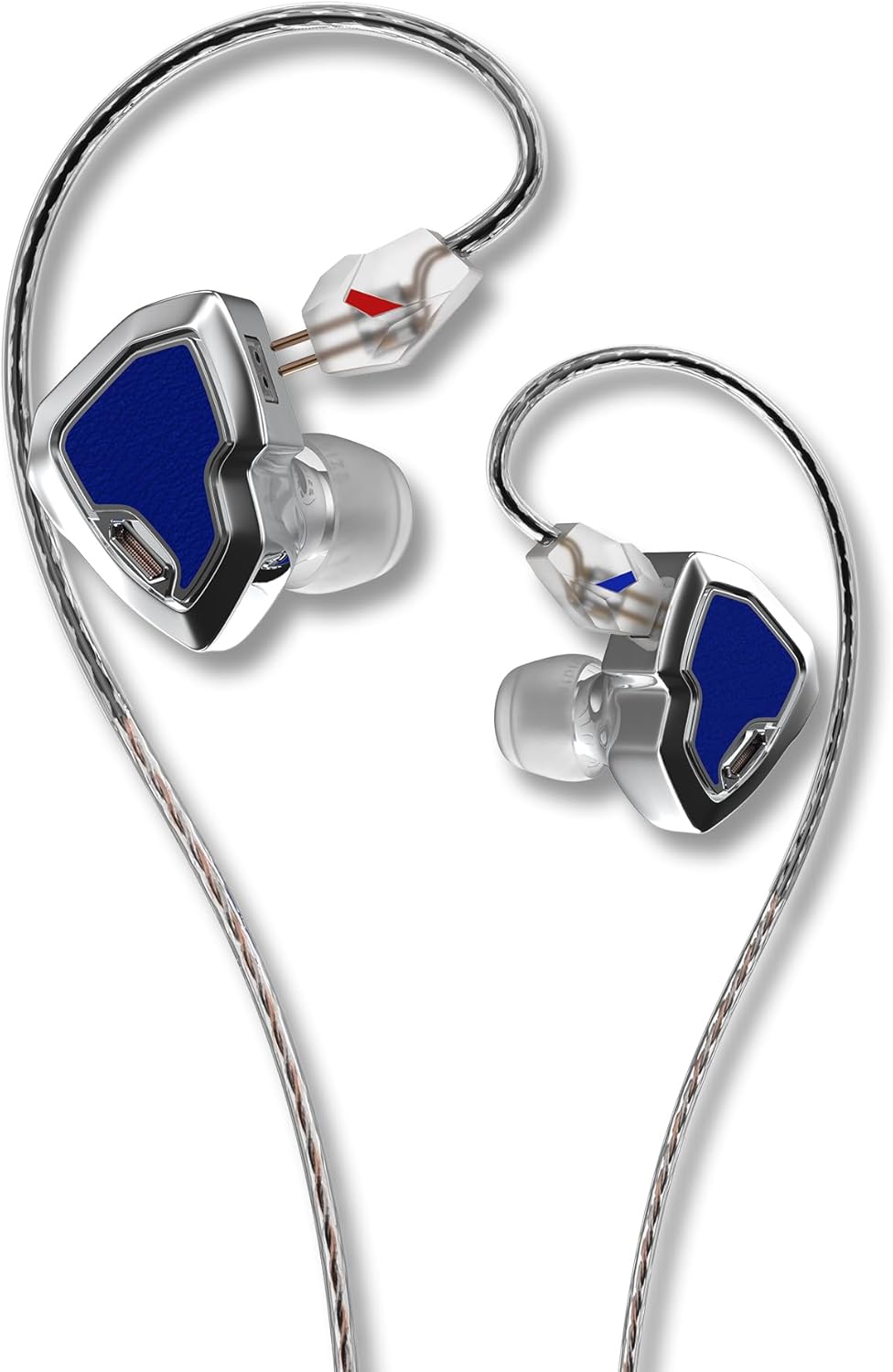 MS2 PRO in-Ear Monitor, 10.2mm Dual-Magnetic Drivers 1DD+1BA Hybird IEMs Wired Earbuds, Zinc Alloy Integrated Molding, Pneumatic Filters for Audiophile Musicians, Detachable 4.4mm OFC Cable