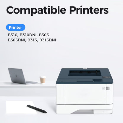 B310 B315 Extra High-Capacity Toner Cartridge 006R04378 Black 2-Pack with Chip Replacement Xerox for 006R04376 006R04377 Compatible with Xerox B310 B315 B305 B310DNI B305DNI B315DNI Printer Ink Copier