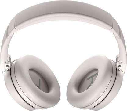 Bose QuietComfort Bluetooth Headphones, Wireless Headphones with Active Over Ear Noise Cancelling and Mic, Deep Bass, Up to 24 Hours of Playtime, White Smoke